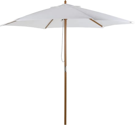 Parasol - Parasols -- Tuin - Zonwering - Tuinparasol - Wit - Ø2,5 x 2,3 m