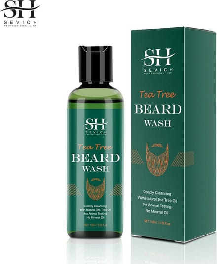 Tea Tree Baardshampoo - Baard Shampoo - Tea Tree - Beardwash - Beard wash - Baardverzorging - Baard wassen - Baard reinigen - Baard schoonmaken