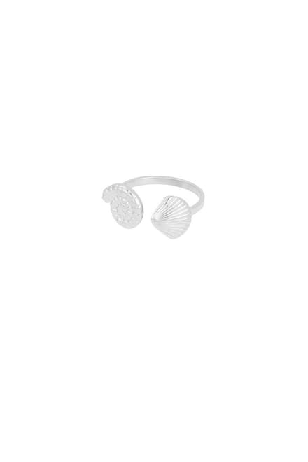 Bijoutheek Ring (Sieraad) Beach Vibe Schelp One Size Zilver