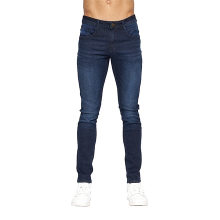 Duck and Cover Heren Maylead Slim Jeans (Donkere wasbeurt)
