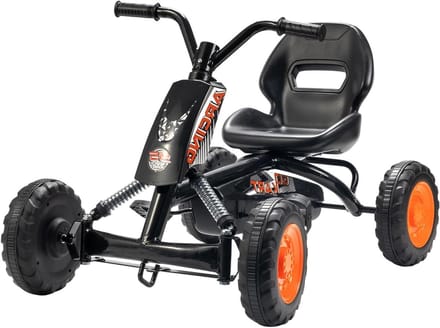 Pedaal Kart - Skelter Kinderen - Buiten Spelen - Stalen Frame - 84 cm - Zwart