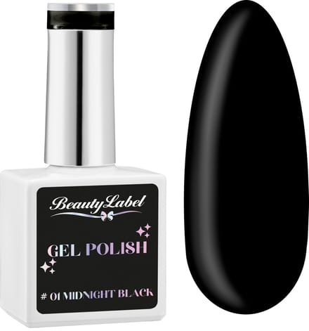 Beauty Label - Gelpolish 15ml - #01 Midnight Black
