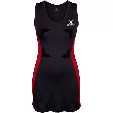 Gilbert Netball Eclipse II Hook and Loop - W 6 - Zwart / Rood