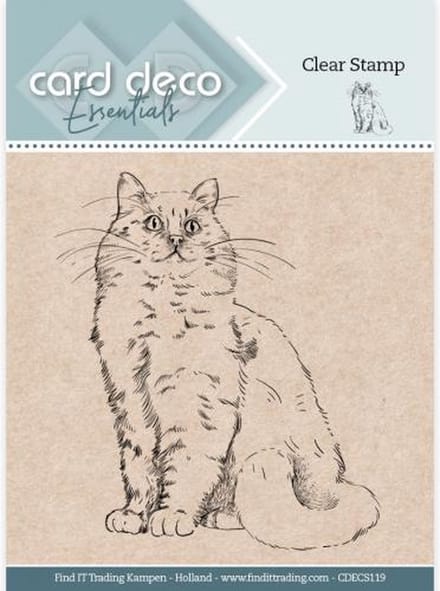 Card Deco Essentials Clear Stamps - Cat