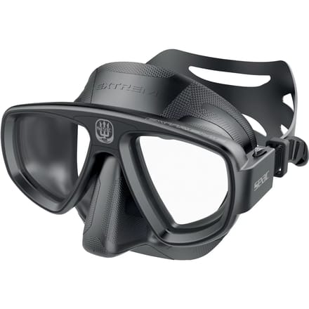 SEAC Extreme 50 Duikmasker Zwart - Dubbel Gehard Glas