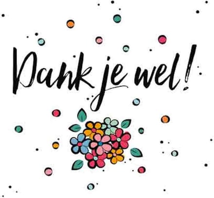 Wenskaart Dankjewel