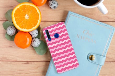 Honor 20 Lite TPU bumper Waves Pink