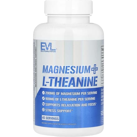 Magnesium Plus L-Theanine, 90 Plantaardige Capsules