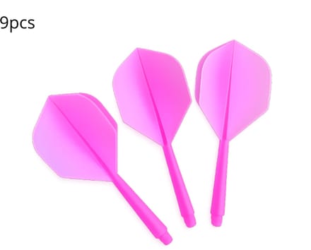 9 Stuks K-Flex Darts Flights & Shafts Roze – 2BA Flights – Duurzaam, Stabiel & Professioneel