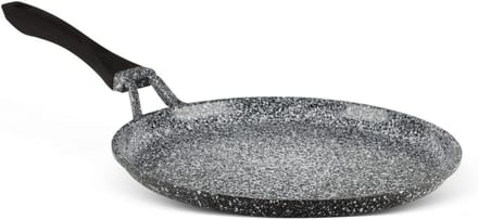 Pannenkoekenpan - Koekenpan - Lekker Ontbijten - Antiaanbaklaag - 24 cm - Zwart