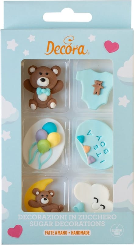 Decora Suikerdecoraties Set/6 - Baby Boy