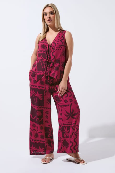 Limited Collection Bessenrode Gilet Met Zomerprint Size 46