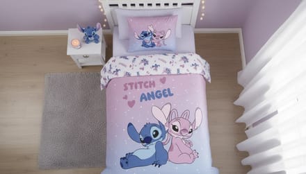 Disney Lilo & Stitch Dekbedovertrek - Eenpersoons - 140 x 200 cm - 65 x 65 cm - Polycotton