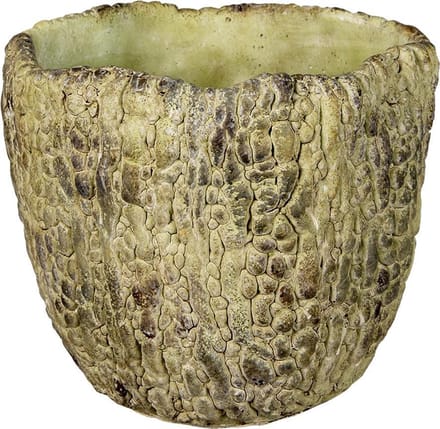 Bloempot voor Binnen – Groen – Design Pot – Ø 20 cm – Steen