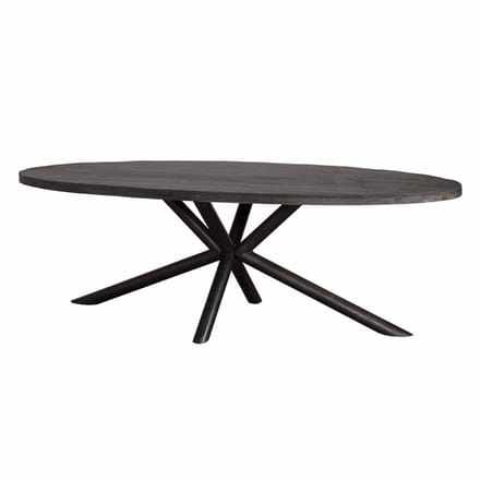 Tower Living - Selva eettafel ovaal - 200 cm - zwart