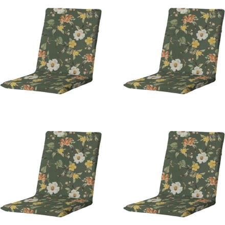 Madison - Stapelstoelkussen Julliete - Multikleur - 97x49x5cm - Set van 4