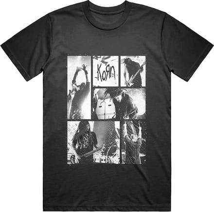 Korn - Blocks Heren Tshirt - M - Zwart