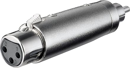 XLR (v) - RCA (m) adapter