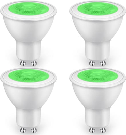 Groene GU10 LED-lampen 5W - 500LM Niet-dimbaar - 4 Stuks voor Sfeerverlichting