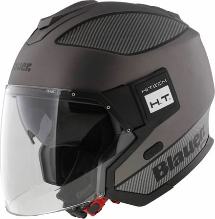 Blauer Solo jet helm titanium carbon zwart XS