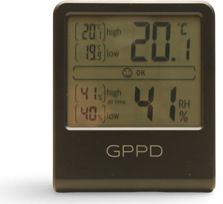Digitale Hygrometer GPPD zwart mat