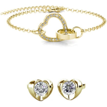 Simply Love Vergrendelde Hartenset en Doos - Kristal