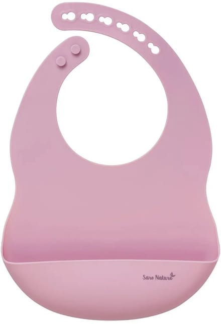 Saro Glad Slabbetje Roze Kinderen