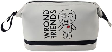 Wrong Friends Toiletry Bag – Toilettas – One Size – Unisex - Grijs