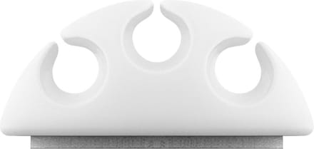 Goobay kabelclips wit met 3 sleuven, verwijderbare set van 4 stuks, zelfklevend met sterk kleefoppervlak, voor kabels tot 5,4 mm diameter