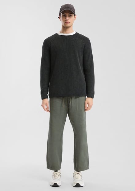 Q/S designed by - Heren broek - Maat S - Mannen - Groen - katoen