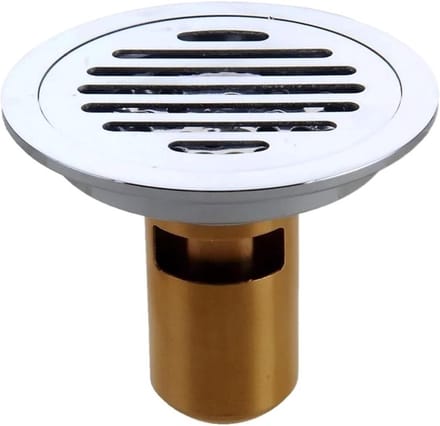 Vloerafvoer 2 stuks - Douchegoot Sifon - Efficiënte Drainage - Geurremmend Ontwerp - 1x1x1 cm - Verchroomd