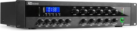 100v versterker met 6 zones - Power Dynamics PDW360MP3 - 100 volt versterker met Bluetooth - 360W