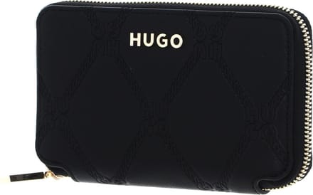 HUGO portemonnee Chris Ziparound Wallet Black zwart