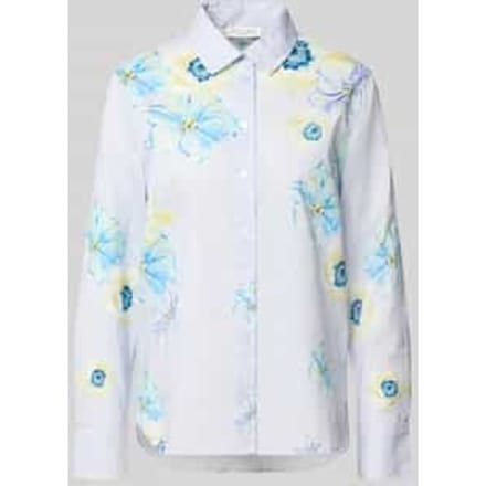 regular fit overhemdblouse van puur katoen