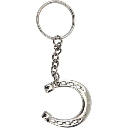 Red Horse Sleutelhanger Hoefijzer Zilver 3 Cm
