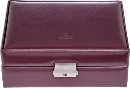 Sacher Sieradendoos New Classic Jewellery Case Britta Bordeaux Wijnrood