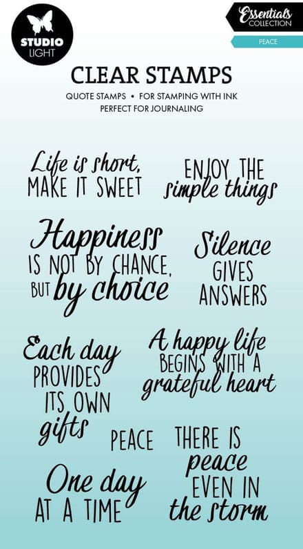 Clear stamps quotes Peace - Essentials nr. 927