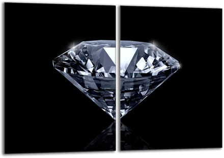 TMK ArtDeko Diament Serie - Glazen Beschermplaat - 2x40x52 - Hardglas