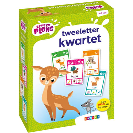 Letterplons tweeletter kwartet Bordspellen