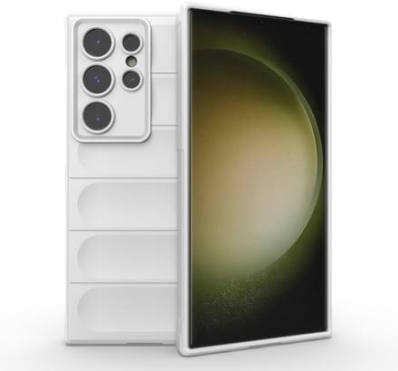 Solidenz AeroGrip geschikt voor Samsung Galaxy S24 Ultra hoesje - Wit