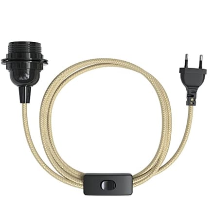E27 Lampfitting met Kabelaansluiting en Schakelaar voor Thuis