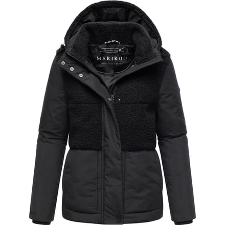 Marikoo dames winterjas Sheeta met teddyfleece & capuchon
