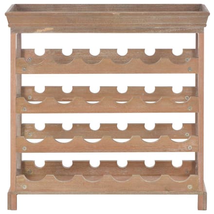 vidaXL - Wijnkast - 70x22,5x70,5 - cm - mdf - bruin