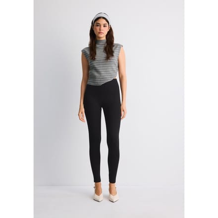 Stradivarius Tricot legging  Zwart XS