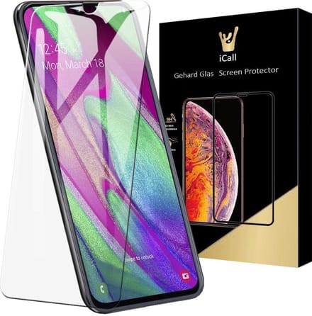 Screenprotector geschikt voor Samsung Galaxy A40 - Glas Screen Protector