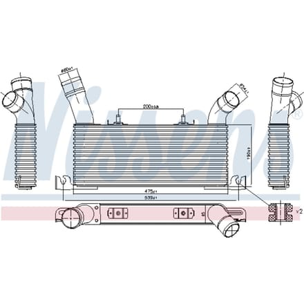 Intercooler NISSENS 961006