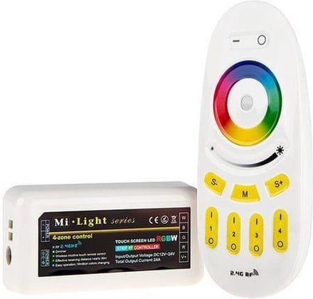 4-zone RGBW ledstrip touch RF controller SET (Mi-light 1.0)