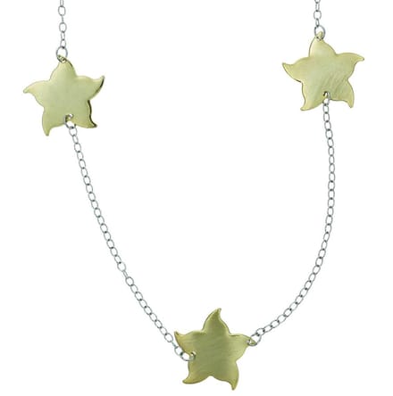 Behave - Lange ketting met sterren - Goudkleurig - 104 cm