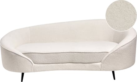 SAVAR - Tweezitsbank - Wit - Bouclé