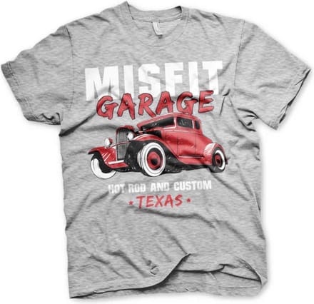 Misfit Garage Heren Tshirt -XL- Hot Rod & Custom Grijs
